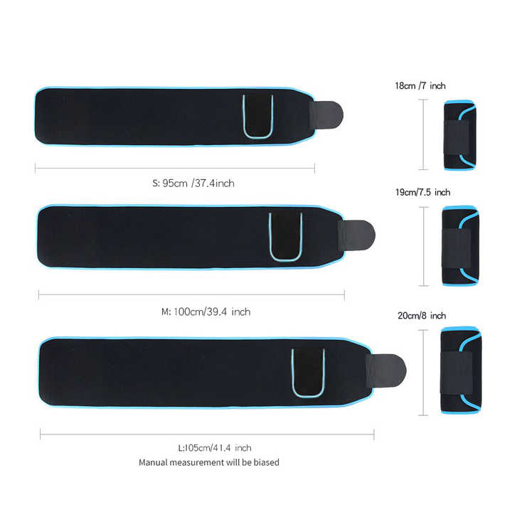 Centura de slabit, PRIMAFIT, pentru fitness, modelarea corpului, cu buzunar pentru telefon, culoarea neagra